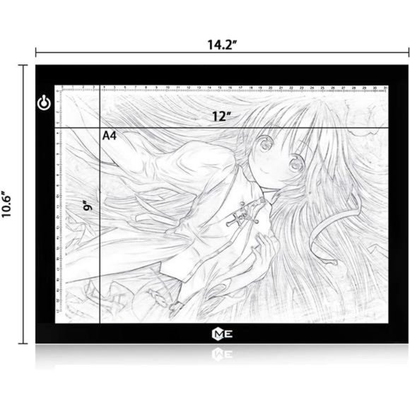 A4 LED Light Box 9x12 Inch Light Pad Only 5mm Ultra-Thin USB Power Light Table - Picture 4 of 6